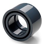 ПВХ (PVC-U) Втулка клеевая переходная, кольцо D90хd75, PN16