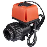 Кран электроприводный Runxin Q931013-15 (24V)PVC (двухходовой)