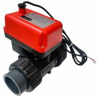 Кран электроприводный Runxin Q93153D-65 (24V)PVC (двухходовой)